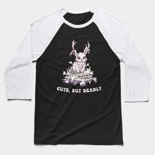 Cute but deadly Pastel Goth Jackalope Mythical Creature Baseball T-Shirt